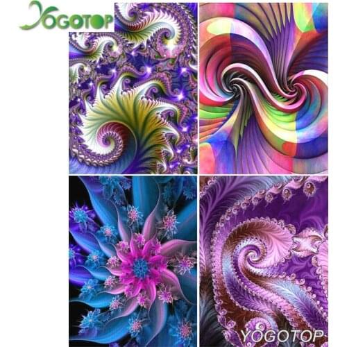 5D Diamond Painting Abstract Flowers Full Square Mosaic Cartoon Diamond Embroidery Fantasy Rhinestone Picture Mandala Art YY1221