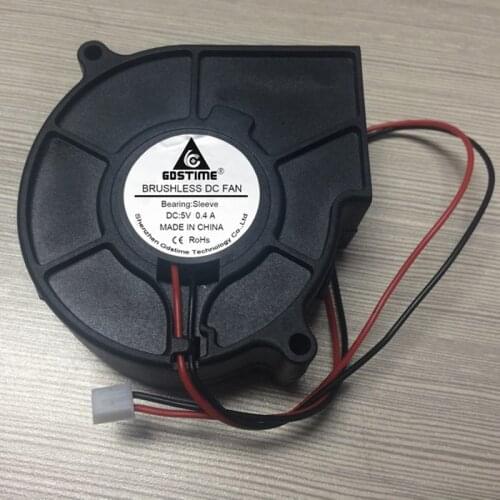 DC5v 12V 24V 70mm 7530 7.5CM sleeve bearing centrifugal turbine cooling fan blower