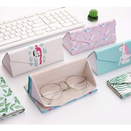 Top Sell Glasses Case Eyeglasses Case For Women Optical Bag Folding Box Eye Reading Handmade Box Student Glasses Box