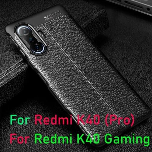 For Xiaomi Redmi K40 Gaming Edition Case Leather Soft Silicon Shockproof TPU Bumper Back Phone Redmi K40 Gaming Game Case Cover