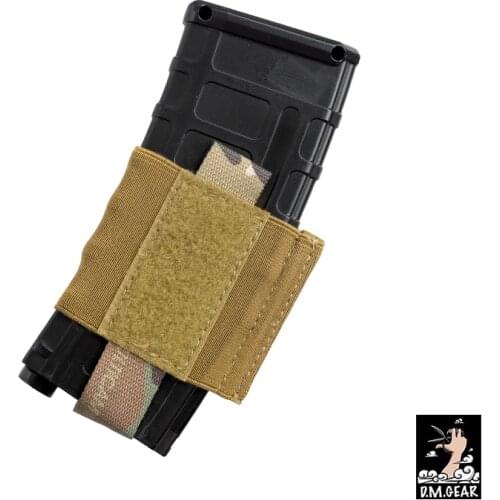DMgear Tactical Single 556 Magazine Pouch Partition Compartment Mag Carrier Elastic Hook&Loop