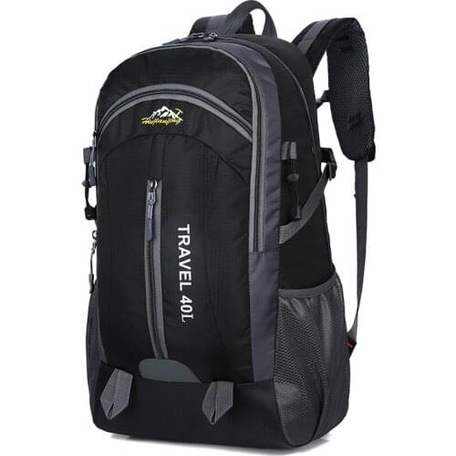 Travel New Men Casual Backpack USB Unisex Charging 40L Backpacks Large Capacity Backpacks Out Door For Black Male Bag Waterproof