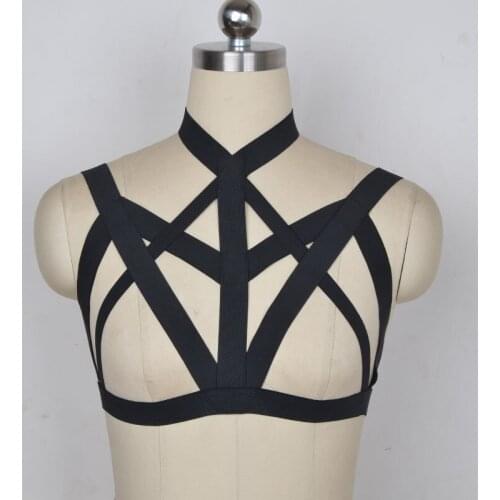 Summer style exotic body cage bondage harness erotic lingerie women sexy lingerie sexy harness cage bra underwear liga cage bra