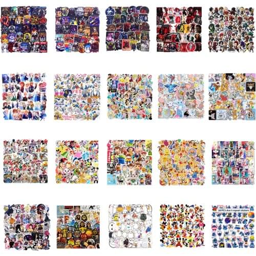 50 100pcs Disney Series Collection Sticker Star Wars Superhero Sticker Skateboard Car Computer Trolley Sticker