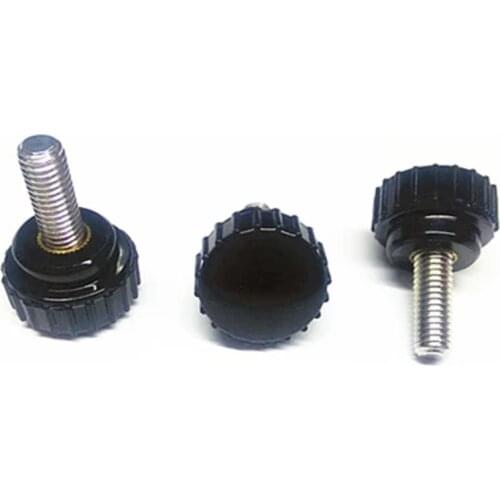 3pcs M5 Plastic head screw Flat bolt Adjustable handle Mechanical screws 304 stainless steel 8mm-70mm length