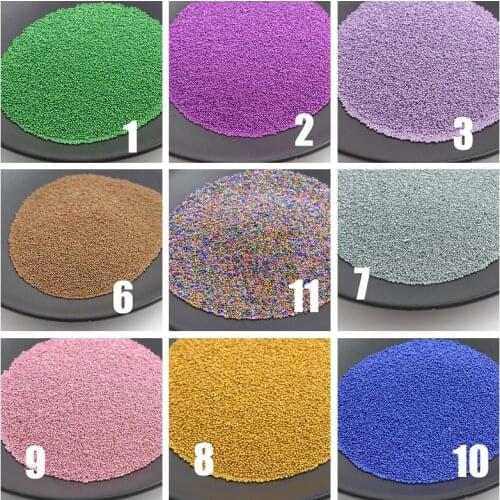 Fashion 11 Colors 0.1-0.5mm Glass 3D Caviar Ball Beads Tiny Nail Air Tips Sticker Decoration Beauty Nail DIY Accessories BL009