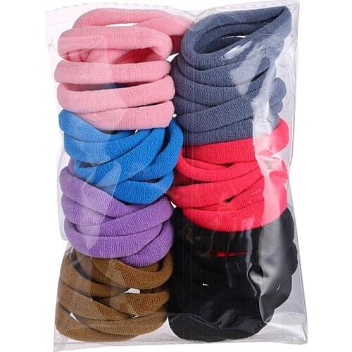 Modyle 3cm 50pcs/ box cute Candy Color elastic hair band Rubber Bands Kids hairband Hair Accessories for Girl Headband Hair