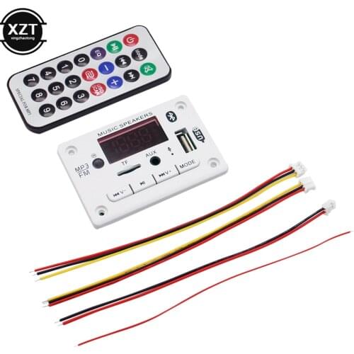 MP3 WMA Decoder Board Audio Module USB TF Radio Bluetooth5.0 Wireless Music Car MP3 Player Remote Control Handsfree Recording