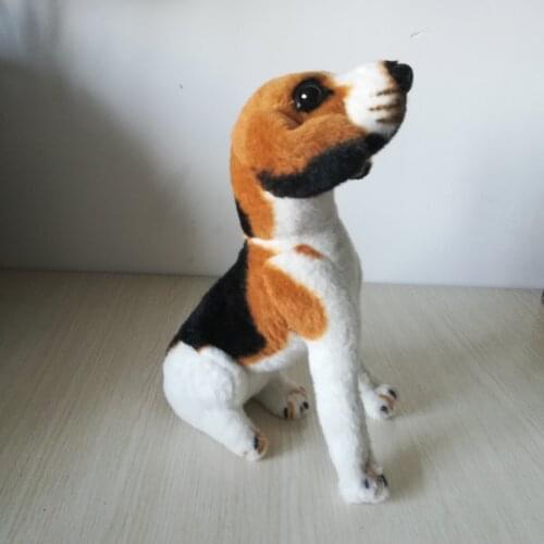 Stuffed animal 30cm simulation squat beagle dog plush toy doll great gift w465
