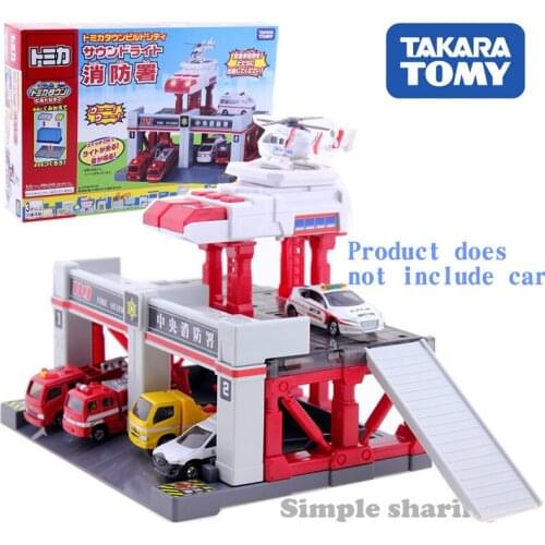 TAKARA TOMY Tomica Fire Brigade Model Kit Town Building Baby Toys Hot Pop Doll Diecast Educational Magic Miniature Bauble