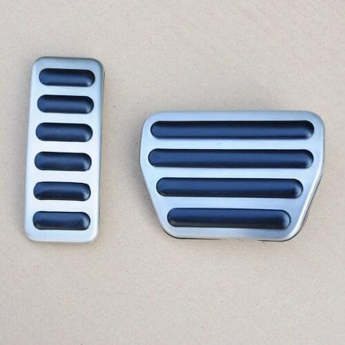 Stainless Steel Fuel Brake Foot Pedal Set For 2014 2015 2016 Range Rover Evoque [QP1008]