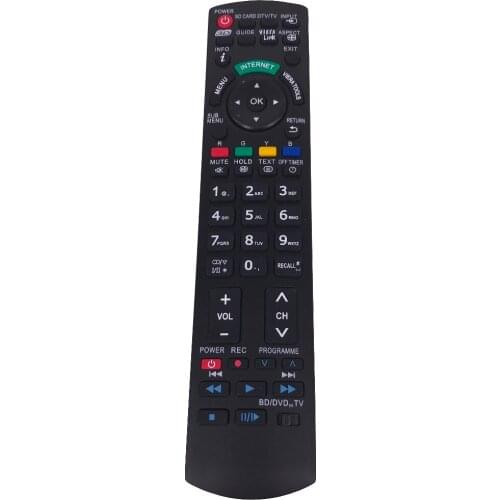 New Remote Control N2QAYB000659 For Panasonic LCD LED 3D TV BD DVD TX-P42VT30 TX-P50U10E TX-L32S10B TV