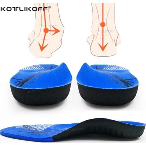 Premium EVA Orthopedic Insole Arch Support Insole For Men Womens Shoes Pad Sports Shock Absorption Massage Deodorant Pad Insert