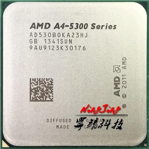 AMD A4-Series A4-5300 A4 5300 A4 5300K A4 5300B 3.4 GHz Dual-Core CPU AD530BOKA23HJ / AD5300OKA23HJ Socket FM2