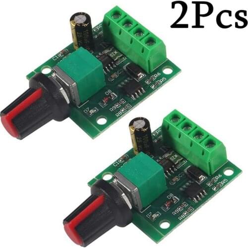 2PCS DC Voltage Motor Speed Controller 1.8V 3V 5V 6V 7.2V 12V 2A 30W PWM 1803BK 1803B Adjustable Driver Switch