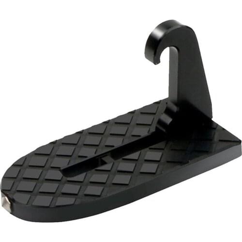 New Pattern Universal Car Door Pedal Aluminum Alloy Black Practical Facilitate Security Foldable Design