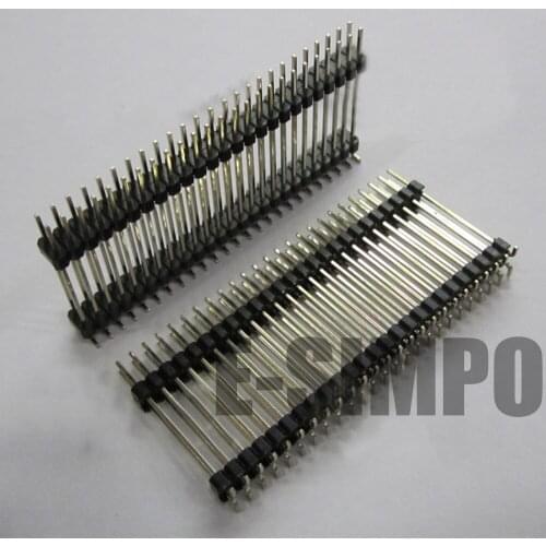 2.54mm Board Spacer, 2x25P Pin Header,SMT,Double Row,Double Plastic,High Quality,Gold-Plated,Plastic Height 2.5mm