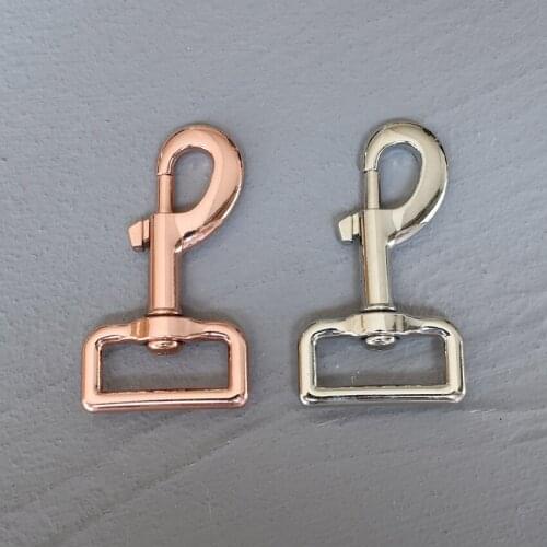 20 Pcs 30mm Metal Snap Hook Bag Buckle Key Ring Lobster Clasps Swivel Trigger Clips Snap Buckles Hooks for Bags DIY Connection