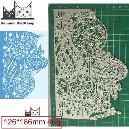2021 New Cut Die Christmas Lantern Lace Lace Metal Cutting Dies DIY Scrapbooking Steel Craft Die Cut Embossing Paper Cards