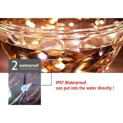 5M Copper Wire LED String Fairy Lights Christmas Tree Wedding Garland Party Outdoor Hoom Decoration Without Battery