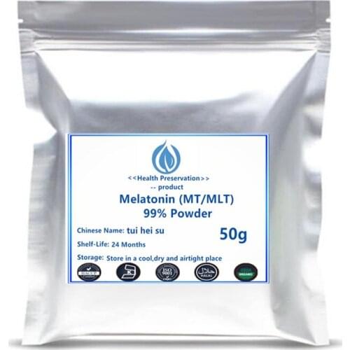 Hot sale 99% Melatonin Powder (MT/MLT) Help improve sleep regulatory hormone eye health free shipping
