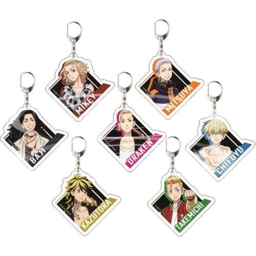 Anime Hanagaki Budo Chief Sano Ryugu Temple Essential Keychain Tokyo Swastika Avengers Acrylic Pendant