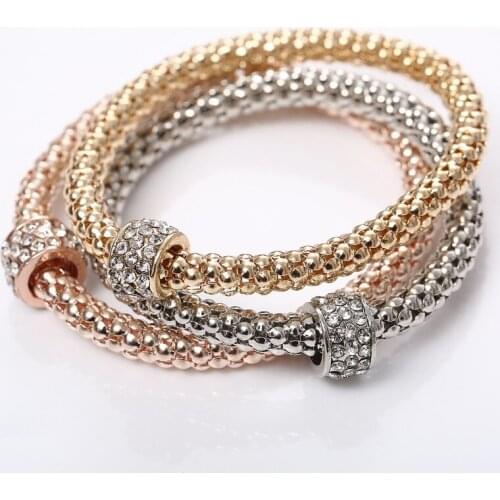 Fashion Gold Colorful Charm Bracelets For Women Pulseiras Luxury Bracelet Fashion Multilayer Bracelet For Women Jewelry