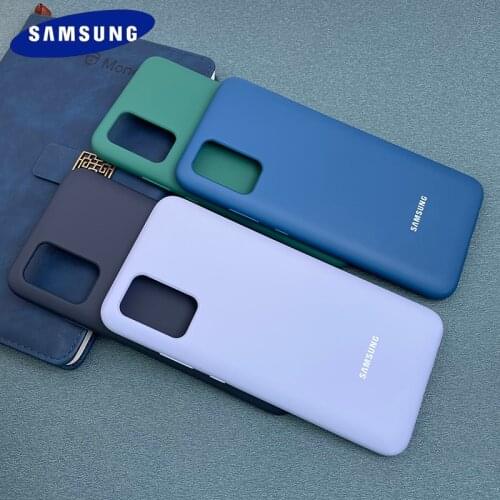 Samsung Galaxy A02S M02S Cover Silicone Silky Touch Liquid Soft TPU Case No Fingerprint Protective Shell
