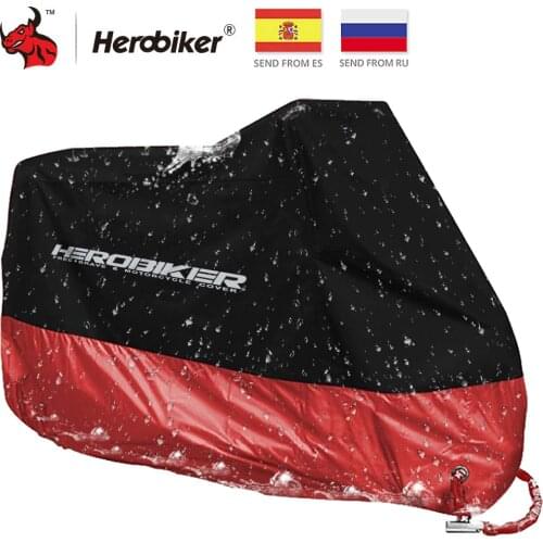 HEROBIKER Motors Bike Motorcycle Covers Dust Waterproof Outdoor Indoor Rain UV Protector Cover Coat For Bicycle Scooter 9 Colors