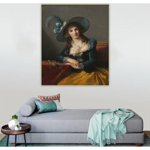 Citon E.Vigee Lebrun《Countess Louis Philippe de Segur》Canvas Art Oil Painting Artwork Poster Picture Wall Decor Home Decoration