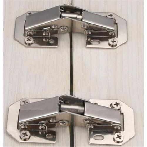 Cabinet Door Hinges Spring Frog Cabinet Hinges No Drilling Hole Furniture Hardware Kitchen Cabinet Support