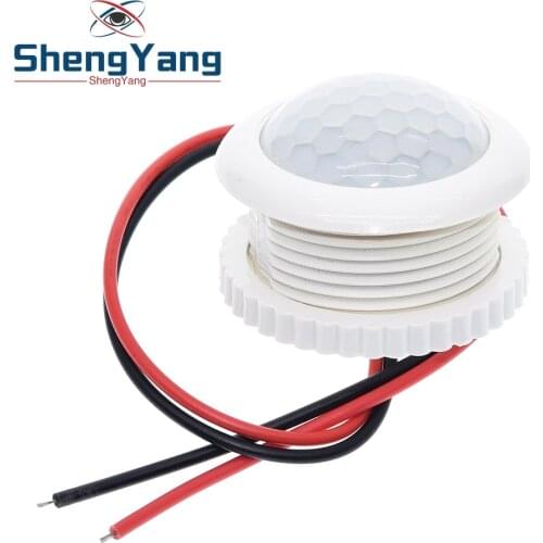 ShengYang 220V 50HZ PIR IR Infrared Human Induction Lamp Switch Light Control Ceiling Light Motion Sensor On Off 3-6m Top