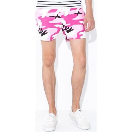 Camouflage man shorts pink color summer shorts