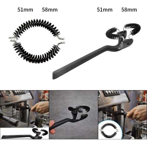 Espresso Coffee Machine Brush Cleaner Coffee Maker Removable Espresso Group Head Round Brushes