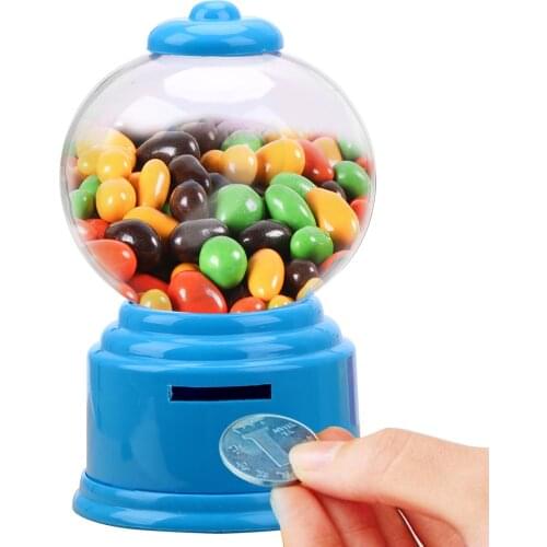 Toy Machine Creative Cute Sweets Bubble Storage Jar Candy Dispenser Kids Coin Bank Children Gift Candy Dispenser Box Bottle