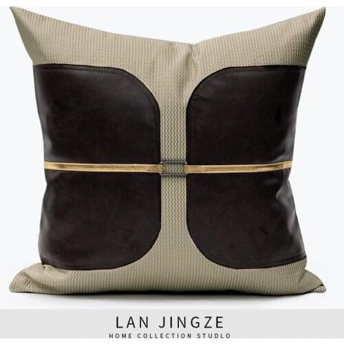 LAN JINGZE Home Decorative Cushion Covers For Living Room Black White Orange Simple Throw Plillowcase Cushions
