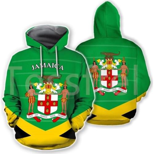 Tessffel County Flag Africa Jamaica King Emblem Lion NewFashion Tracksuit 3DPrint Men/Women Streetwear Pullover Funny Hoodies A5