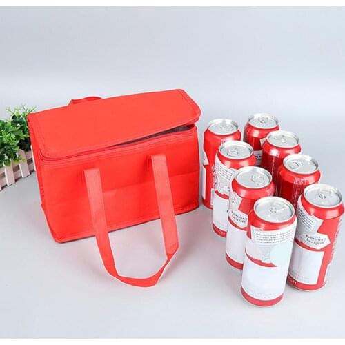 Portable Lunch Cooler Bag Folding Insulation Picnic Ice Pack Food Thermal Bag Drink Carrier Insulated Bags Food Delivery Bag#01