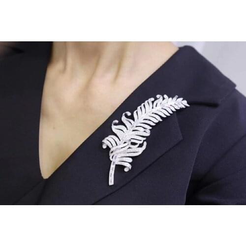 Pirmiana White Brooches For Clothes