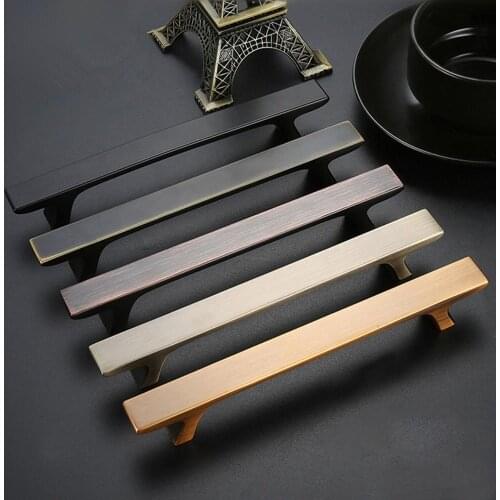 Simple new Chinese antique cabinet door drawer handle Vintage American bronze wardrobe cabinet door shoe handle