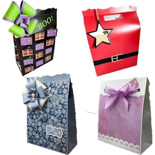 Rectangular Three-dimensional Portable Birthday Special Gift Box Metal Cutting Dies Craft Scrapbooking For DIY Making Dies