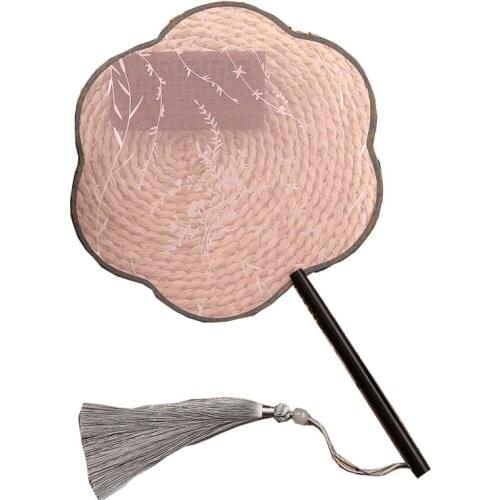 Silk Fan Personalized Wedding Decoration Folding Portable Girl Hand Fan Bamboo Chinese Accessory Home Living Room Decoration Art