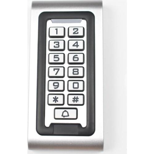 IP68 Keypad RFID 13.56mhz Access Control System Proximity Card Standalone 2000 Users Door Access Control Waterproof Metal Case
