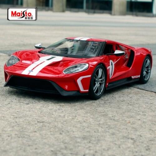 Maisto 1:18 2017 Ford GT Sports Car Diecast Model Car Toy New In Box Free Shipping 31384 Blue Yellow Silver Three color optional