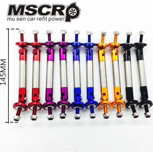 Universal Racing Front Bumper Lip Splitter Rod Strut Tie Bar Support Kit