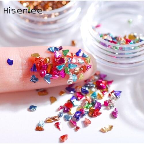 1 box of high quality shiny broken glass stone rhinestone DIY nail art charm clothing design jewelry decoration accessories