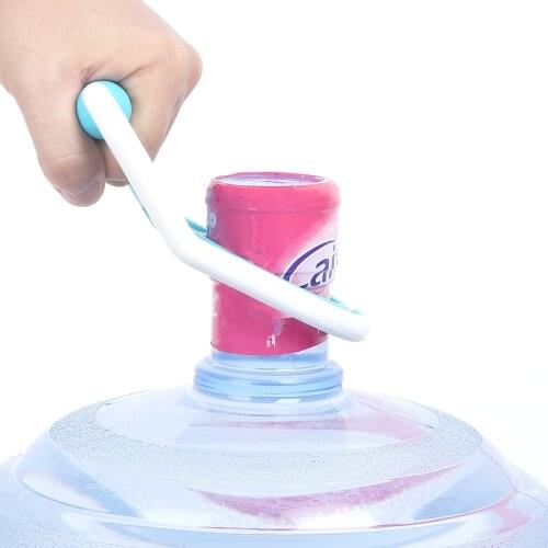1 Energy Saving Plastic Water Kettle Handle Home Office Gallon Drinking Water Bottle Carrier Lifter with Anti Slip Rubber Holder