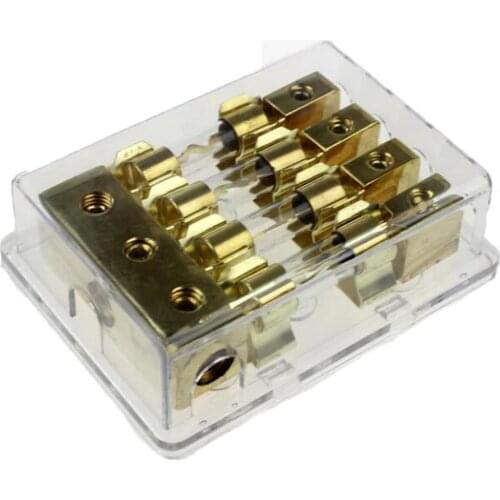 1PC 1 in 4 ways out Car Vehicle Fuse Socket Car Audio Conversion Accessories with 60A fuse