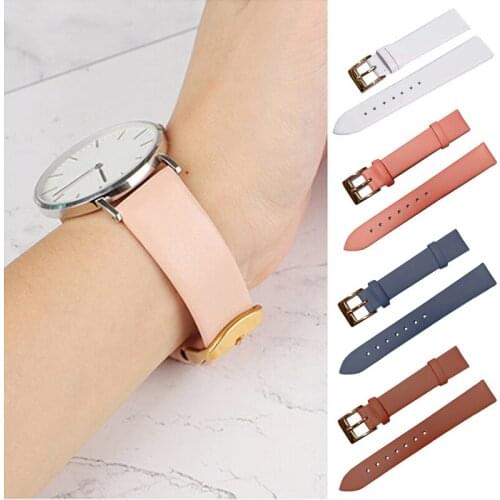 1PC Leather Watch Strap Smooth High Quality Popular Business Hot Sale Men and Women Watches Band Hot Sale