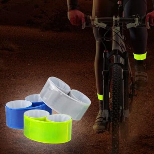 1PC Cycling Reflective Strips Night Running Fishing Warning Bike Safety Bicycle Bind Pants Leg Strap Reflective Tape Wholesale